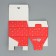Folding box "New Year's bear", 15 x 15 x 7 cm, New Year