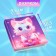 Notebook Gift Book 96l, Line, Color Block, PVC Cat cover 3D (9.5x10.5cm)