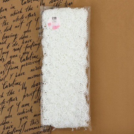 Hypure lace, 55 mm × 9 ± 0.5 m, white color-2