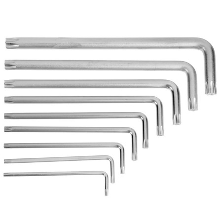 A set of tundra keys, Torx Tamper, elongated, CRV, TT10 - TT50, 9 pcs.-2