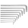 A set of tundra keys, Torx Tamper, elongated, CRV, TT10 - TT50, 9 pcs.