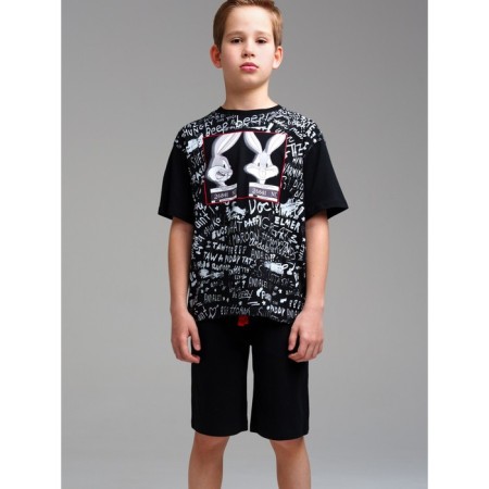 Pajama for the boy PlayTode: T -shirt and shorts, height 176 cm-1