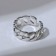Ring "chain" round links, silver color, dimensionless