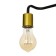 Chandelier 2721/6 E27 40W black and gold 60x60x30 cm