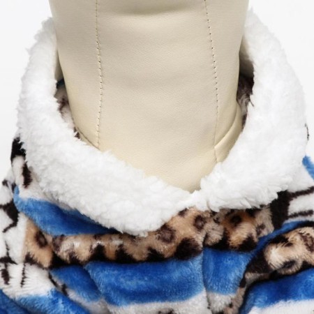 Kombinson "Deer" with a hood, size L (DS 35 cm, og 45 cm, Osh 35 cm), blue-6