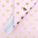 Matte film "Golden Hearts", light pink, 58 x 58 cm