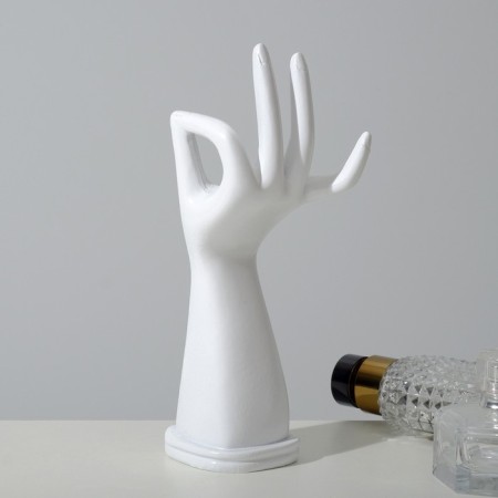 Stand for jewelry "Hand" 9 × 7.5 × 20, white color-2