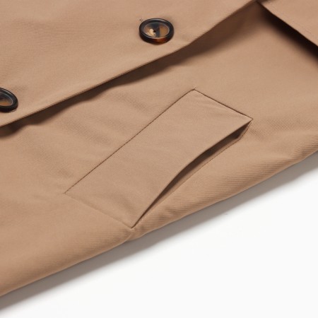 Women's raincoat Minaku: Casual Collection Beige Color, Rr. 46-1