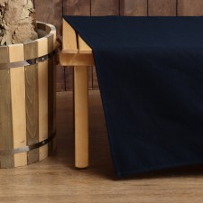 Sheet for the bath Ethel, col. Dark blue, 147x180 cm, 60% linen, 40% HL, 245 g/m2