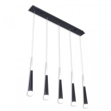 Suspended Citilux “Vegas” CL227051, 93x10x50 cm, 5x7W, LED, Black Color Black