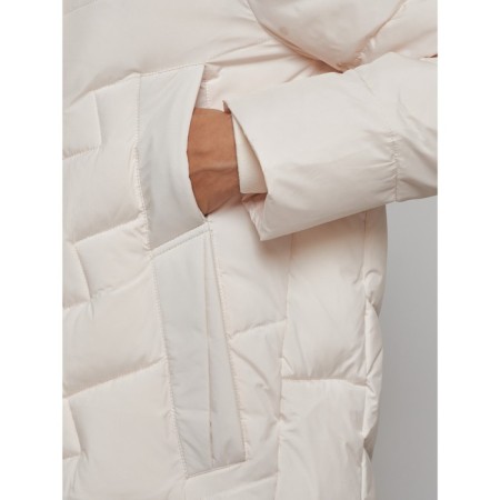 Coat insulated winter female, size 42, beige color-13