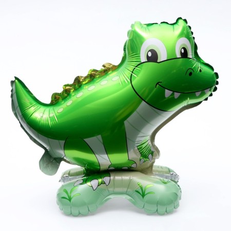 Foil ball 15 "Crocodile", on a stand, under the air