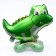 Foil ball 15 "Crocodile", on a stand, under the air