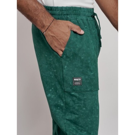 Sports male pants, size 56, green color-13