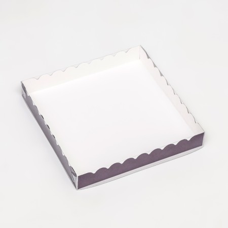 Box for cookies, lilac, 20 x 20 x 3 cm-1