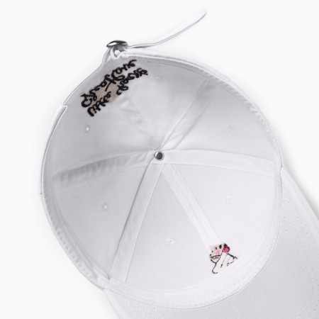 Women's cap Minaku "Love" Color White, rr 56-58-7
