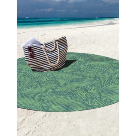 Pareo and beach rug "Palm leaves", d = 150 cm-1