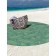 Pareo and beach rug "Palm leaves", d = 150 cm