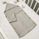 Knitted envelope, size 72x36 cm, gray color