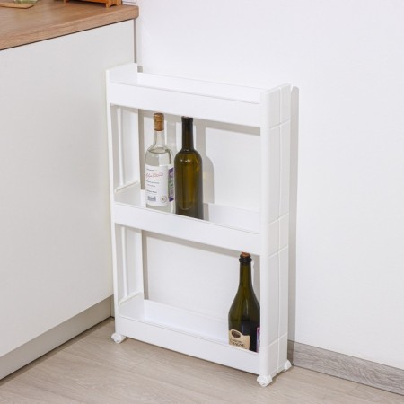 Flooring 3-section, on wheels, white color-2
