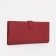 Women's wallet on the button, red color