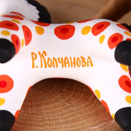 Дымковская игрушка "Конь", микс-4