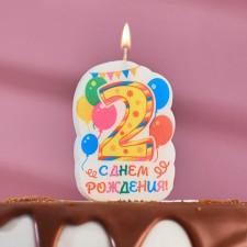 Candle for cake the number 