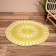 Wicker rug round 80 cm