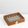 Stand for jewelry "Casket Wood" 24 cells, 16 × 21 × 5 cm, gray color in a tree