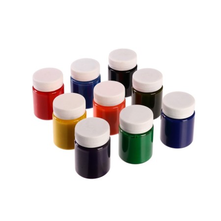 Paint on fabric (silk), a set of 9 colors x 50 ml, ZHK decla "batik" Acrylic on water -based (4441449)-9