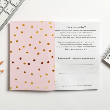 Smart notebook CashBook A6, 68 sheets "My Cash + My Plans-2