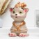 The piggy bank "Cat Big" ivory, 30x20x16cm