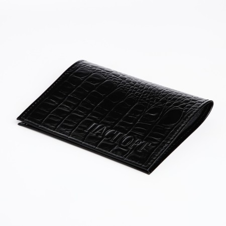 Cover for passport, black color-2