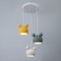 Bayerlux lamp "Barney" 3he27 40w yellow white green 35x35x30-130cm