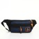 Lightning waist bag, 3 outer pockets, blue/black color