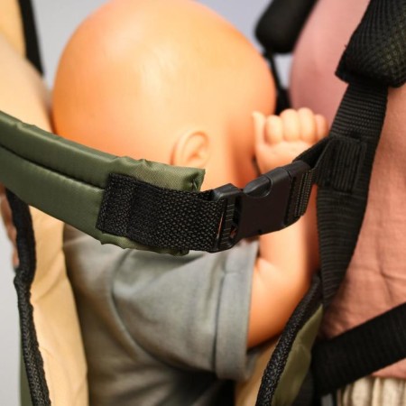The backpack kangaroo "Sitting and lying", the color is green-3
