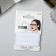 Hair gum "Classic style" (set 3 pcs) 5.5 cm, white