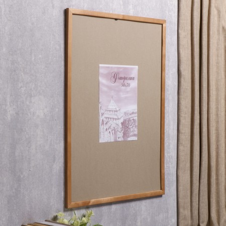 Photo frame pine С24 oak 50x70 cm (plastic screen)-1