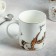 Porcelain mug "Marbl", 350 ml, white color