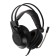 The headphones of Qumo Odin, game, microphone, 3.5+usb, 2.2m, backlight, black