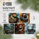 Magnet tree "New Year snakes" 7x7 cm mix 5 types