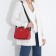 Bag Cross-Bodi "Salome" with lightning, external pocket, red color