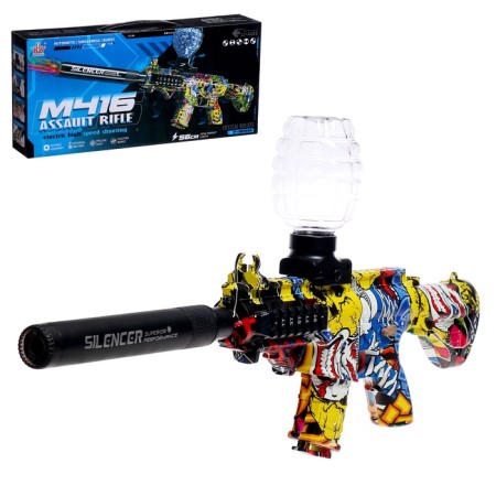 M416 automatic, lighting effects, shoots gel bullets