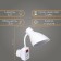 Sconces with sockets "Classic" E27 15W white 10x10x27cm