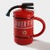 Ceramic Lover Fire mug, 480 ml, red color