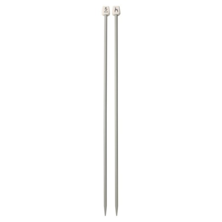 Knitting knitting needles, aluminum, 5.00 mm/35cm, 2 pcs-1