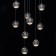 Chandelier "Capelia", size 50x295x50 cm, 54W 9xled IP 20
