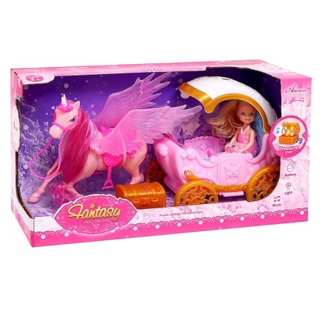 Carriage for dolls, with a doll, light, sound-7