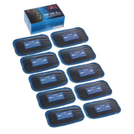 Rubber cord patch PR-10-1 K.V, for radial tires, 60x105 mm, 1 layer of cord, set 10 pcs