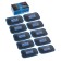 Rubber cord patch PR-10-1 K.V, for radial tires, 60x105 mm, 1 layer of cord, set 10 pcs